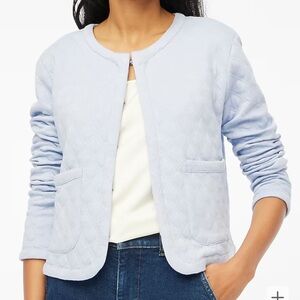 J Crew Quilted Sweater Jacket